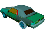 Ford Mustang Convertible (1993) 3D Model