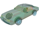 Ford Mustang Convertible (1993) 3D Model