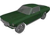 Ford Mustang Fastback (1968) 3D Model preview