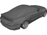 Ford Mustang GT Fastback (2018) 3D Model preview
