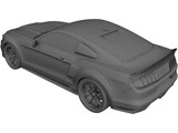 Ford Mustang GT500 Eleanor (2015) 3D Model preview