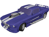 Ford Mustang GT500 Supercharged 3D Model preview