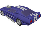 Ford Mustang GT500 Supercharged 3D Model