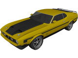 Ford Mustang Mach 1 (1971) 3D Model preview