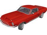Ford Mustang Shelby GT-500KR (1968) 3D Model preview