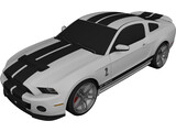 Ford Mustang Shelby GT500 3D Model preview