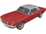 Ford Mustang Soft Top (1967) 3D Model preview