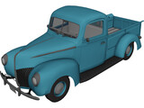 Ford Pickup (1940) 3D Model preview