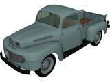 Ford Pickup (1950) 3D Model preview