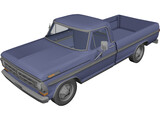 Ford Pickup (1977) 3D Model preview