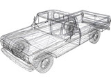 Ford Pickup (1977) 3D Model