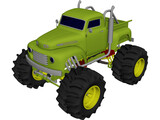 Ford Pickup Big Foot Monster 3D Model preview