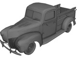 Ford Pickup Street Road (1940) 3D Model preview