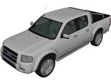 Ford Ranger DoubleCab (2003) 3D Model preview