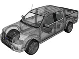 Ford Ranger DoubleCab (2003) 3D Model