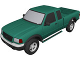 Ford Ranger Pickup (2001) 3D Model preview