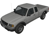 Ford Ranger Pickup 3D Model preview
