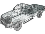 Ford Ranger Regular Cab (2001) 3D Model
