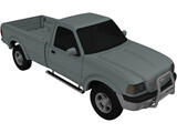 Ford Ranger Regular Cab (2001) 3D Model