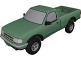 Ford Ranger XLT Pickup 4x4 (1994) 3D Model preview