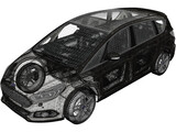 Ford S-Max (2015) 3D Model