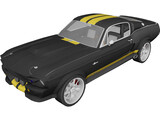 Ford Shelby GT500 (1967) 3D Model preview