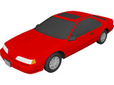 Ford Thunderbird (1992) 3D Model preview