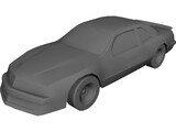 Ford Thunderbird Stock Car (1987) 3D Model preview