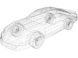 Ford Thunderbird Stock Car (1987) 3D Model