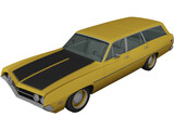 Ford Torino 500 Station Wagon 3D Model preview