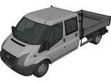 Ford Transit Benne Double Cabine 3D Model preview