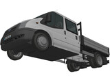 Ford Transit Benne Double Cabine 3D Model