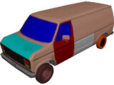 Ford Van (1985) 3D Model preview