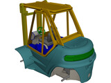 Forklift 3D Model preview