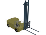 Forklift Boat 3D Model preview