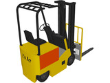 Forklift Yale Yard 3D Model