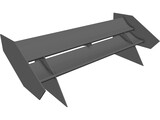 Formula Student Rear Wing 3D Model
