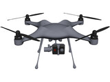 Four-Rotor UAV Drone 3D Model preview