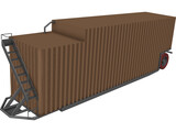 Frac Tank 3D Model preview