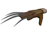 Freddy Krueger Hand 3D Model preview