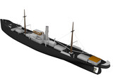 Freight Ship 3D Model