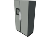 Fridge 2 Door 3D Model preview