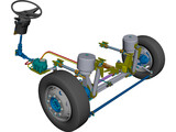 Front Axle Bus 3D Model preview