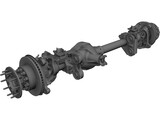 Front Axle F550 3D Model preview
