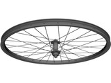 Front Bicycle Wheel Mavic Rim Shimano Hub 3D Model