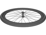 Front Wheel Bicycle 28 3D Model
