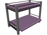 Futon Bunk Bed 3D Model