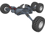 Future Buggy Vehicle 3D Model preview