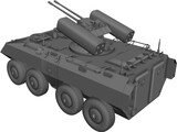 Future Combat Vehicle 3D Model preview