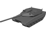 Future Light Tank Fictional Design 3D Model preview